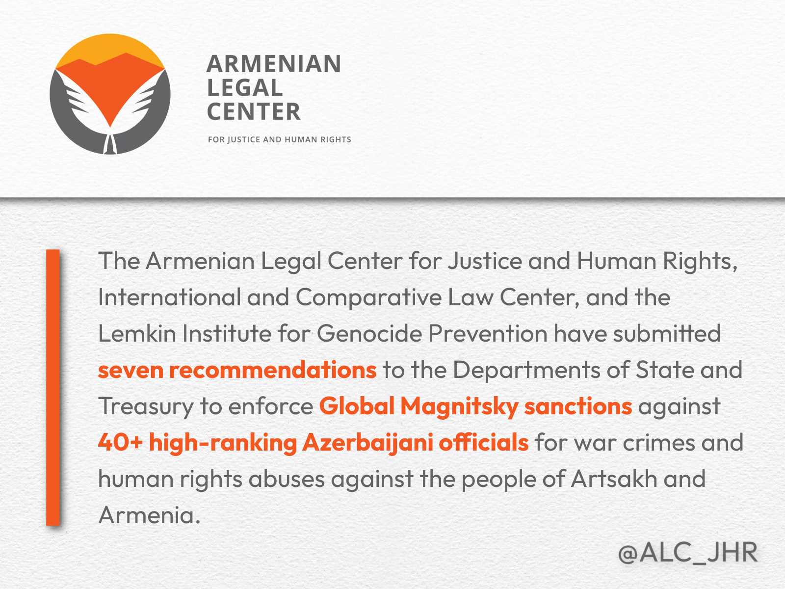 Armenian Legal Center Files Seven Global Magnitsky Act Sanctions Cases ...